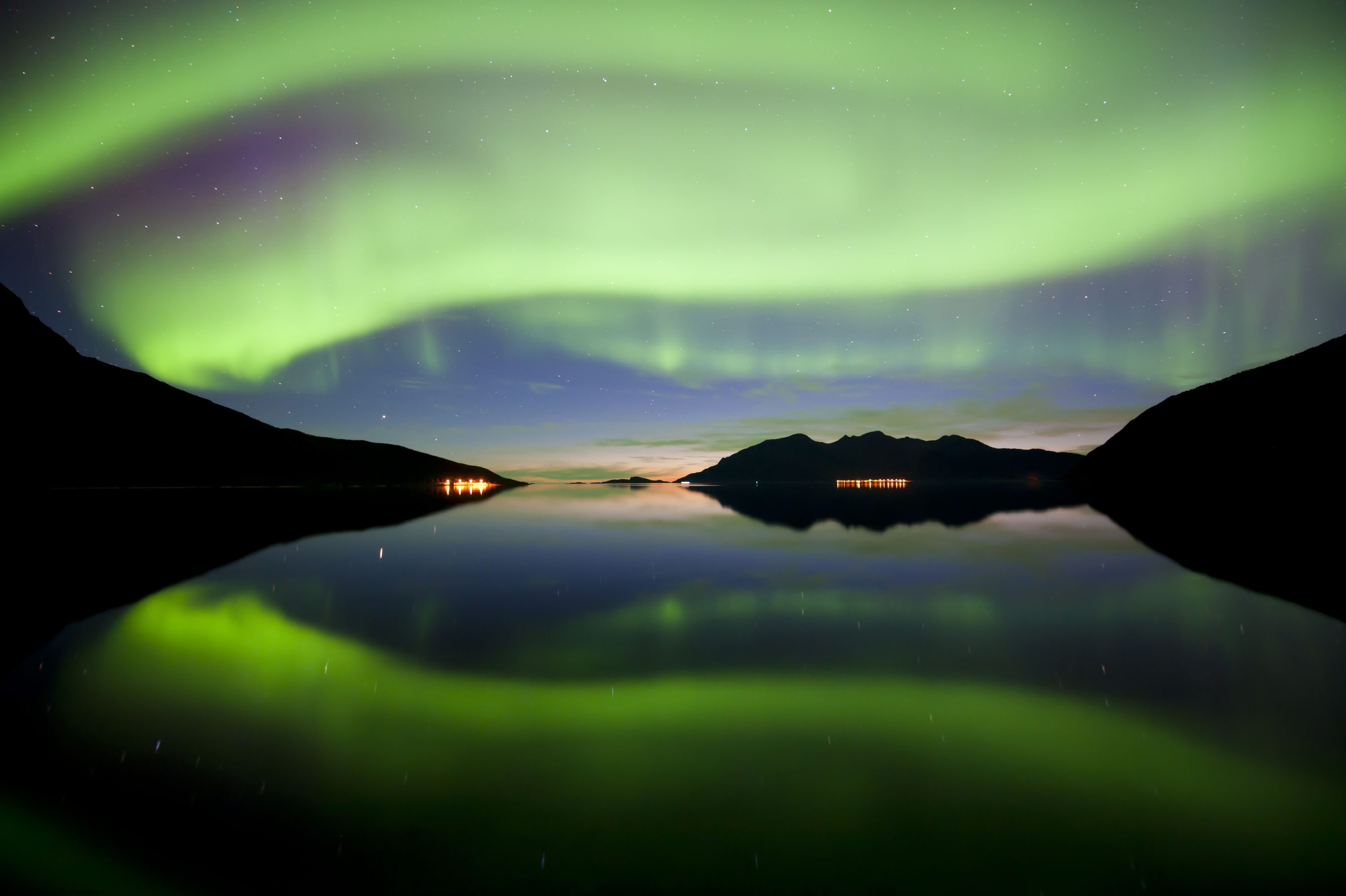 Northern Lights nature scene in Tromsø Norway