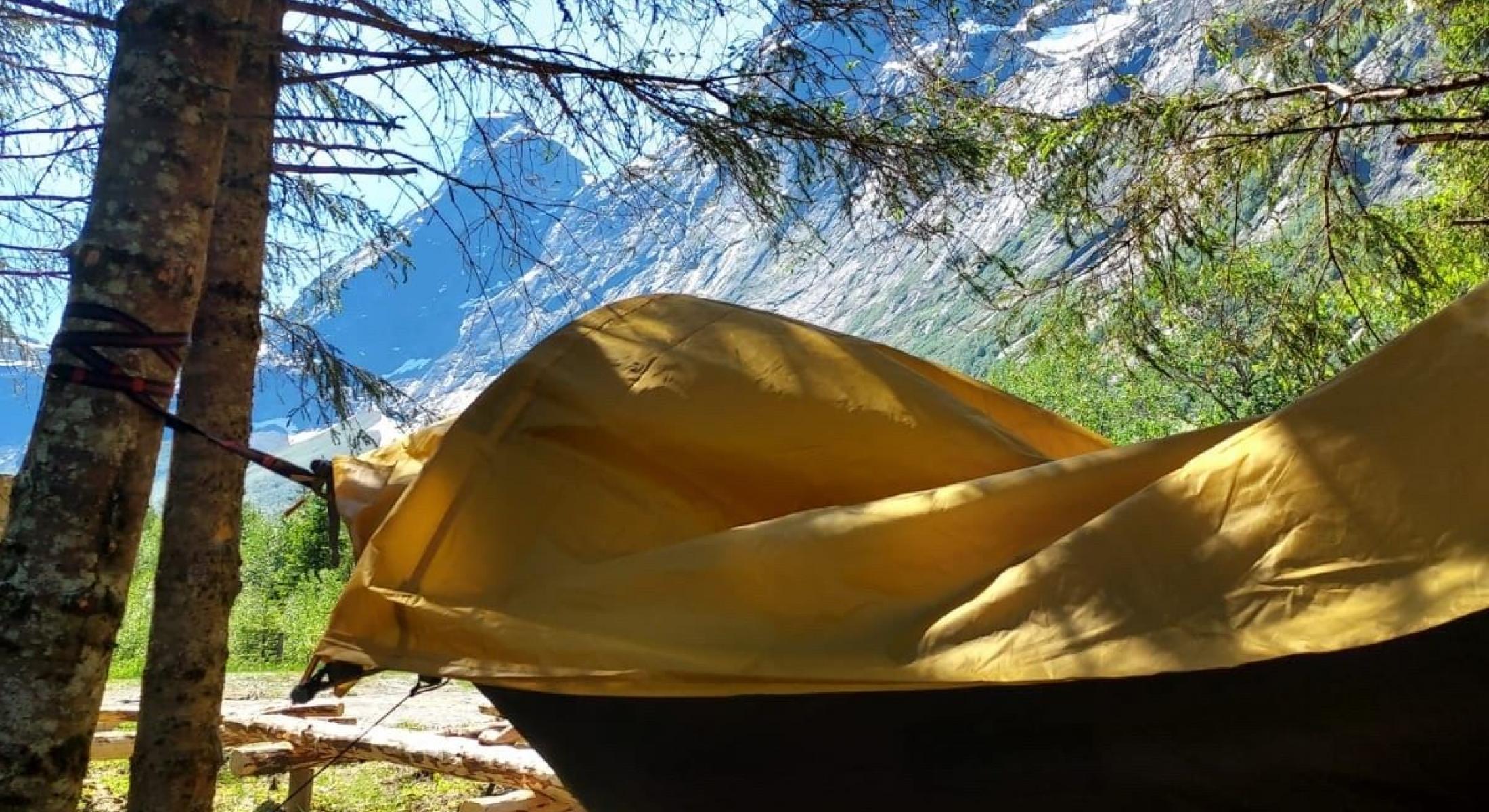 Hammock at the foot of Trollstigen