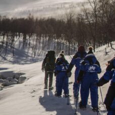 Snowshoeing, Ice Domes Guided Tour & Reindeer Visit