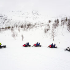 Snowmobiling Midday